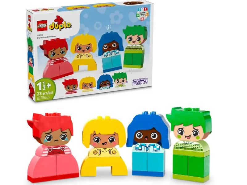 Solid Wood Building Blocks with Removable Parts for Customizable CreationsBig Feelings & Emotions