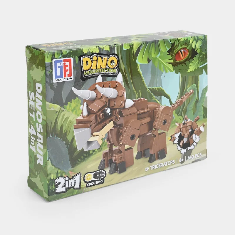 Natural Wood Building Blocks with a Space - Exploration Play Set ThemeDinosaur Building Block Set (160 Pcs)