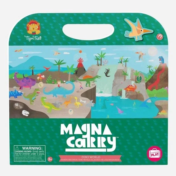 Magnetic Maze Toys for 4 - 7 - Year - Olds with Hidden TreasuresTiger Tribe Magna Carry - Dinosaur