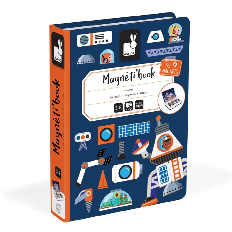 Magnetic Maze Toys for 4 - 7 - Year - Olds with Hidden TreasuresJANOD - MAGNETIC BOOK: COSMOS