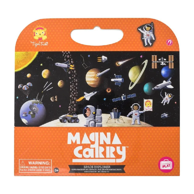 Educational Magnetic Toys for Toddlers with Alphabet - Shaped PiecesTiger Tribe Magna Carry - Space Explorer