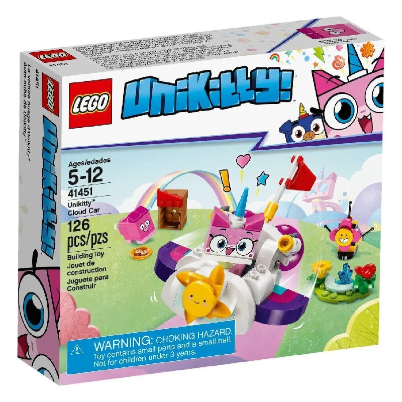 Solid Wood Building Blocks with Glow - in - the - Dark Elements for Nighttime FunLEGO UNIKITTY! 41451 Unikitty™ Cloud Car