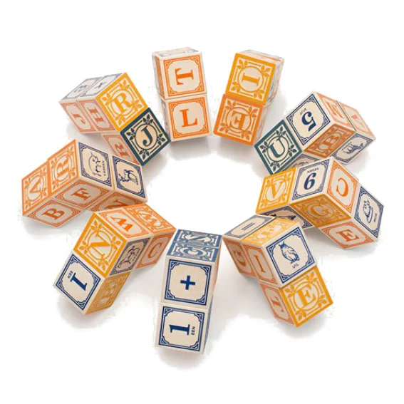 Eco - Friendly Solid Wood Building Blocks with Smooth Edges for Safe ConstructionUncle Goose Dutch Alphabet Blocks