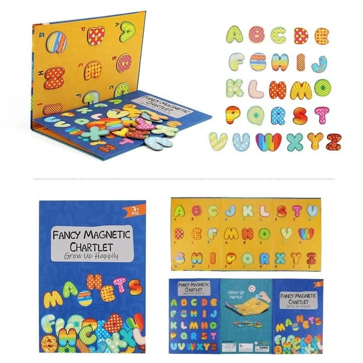 Magnetic Maze Toys for 4 - 7 - Year - Olds with Hidden TreasuresAlphabet Magnetic Puzzle Fancy Chartlet