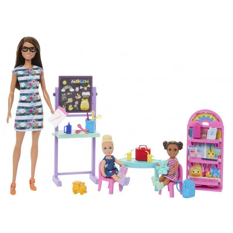 Solid Wood Building Blocks with Glow - in - the - Dark Elements for Nighttime FunBarbie Preschool Classroom Playset