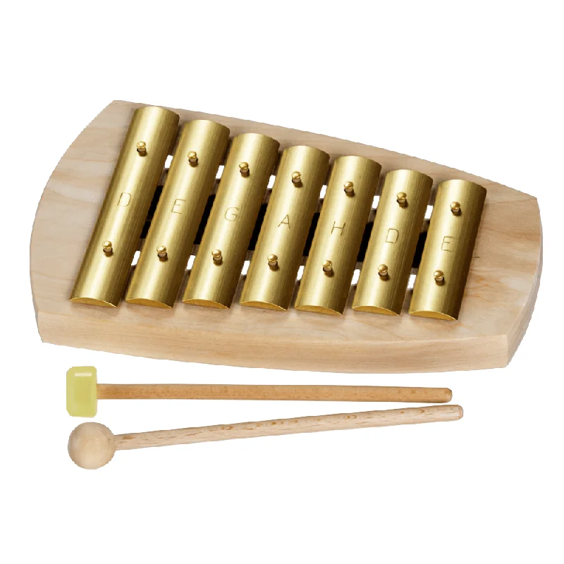 Wooden Musical Instrument Set including a Xylophone and Maracas for Little MusiciansChildren's Pentatonic Glockenspiel