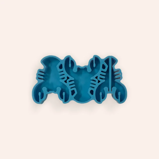 Hand - Made Wooden Painting Apron Hooks for a Rustic Studio LookBlue Silicone Resin Mold Lobster