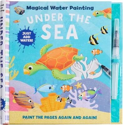 Natural Finish Wooden Picture Frames for Displaying Hand - Painted ArtworksMagical Water Painting Under the Sea