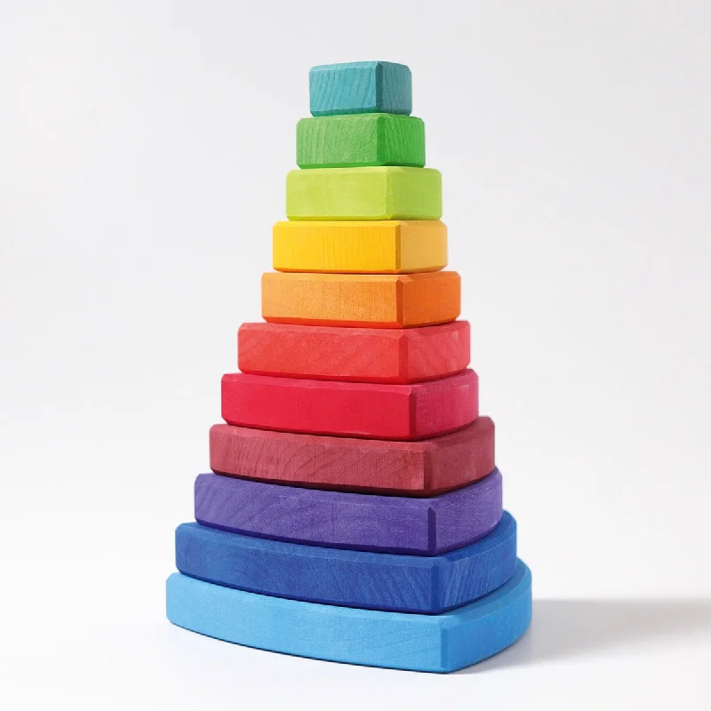 Solid Wood Stacking Cups with Different Sizes for Sensory Play and Motor SkillsGrimm's wankel stacking tower, multi-coloured