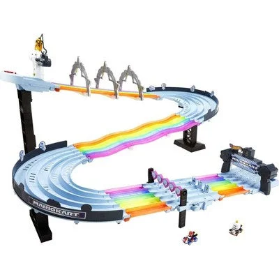 The Lord of the Rings Aragorn Action Figure with Andúril Sword and Gondorian ArmorHot Wheels Mario Kart Rainbow Road Raceway Track Set