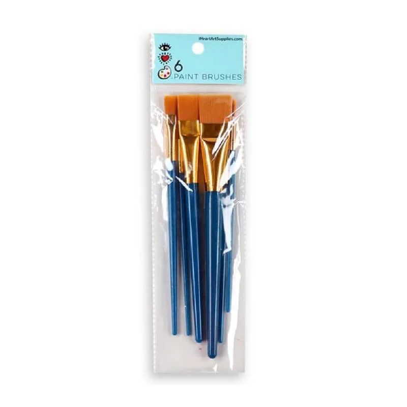 Wooden Embossing Tools Set for Adding Texture to Handmade Greeting CardsiHeartArt 6 Paintbrushes