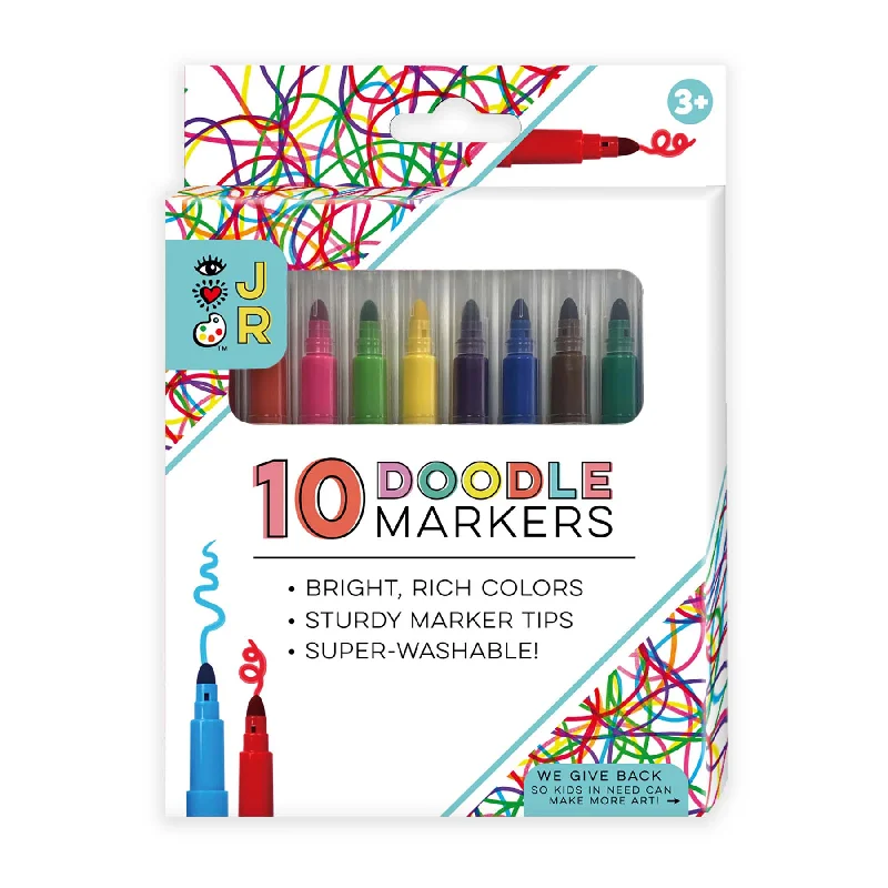 Eco - Friendly Wooden Stamp Blocks for Custom Rubber Stamping in HandicraftsiHeartArt JR Super Washable Doodle Markers