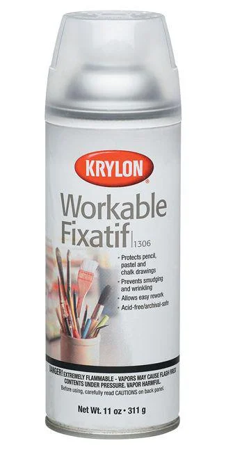 High - Quality Wooden Paintbrushes Set for Professional Artists' Oil PaintingKrylon - Workable Fixatif