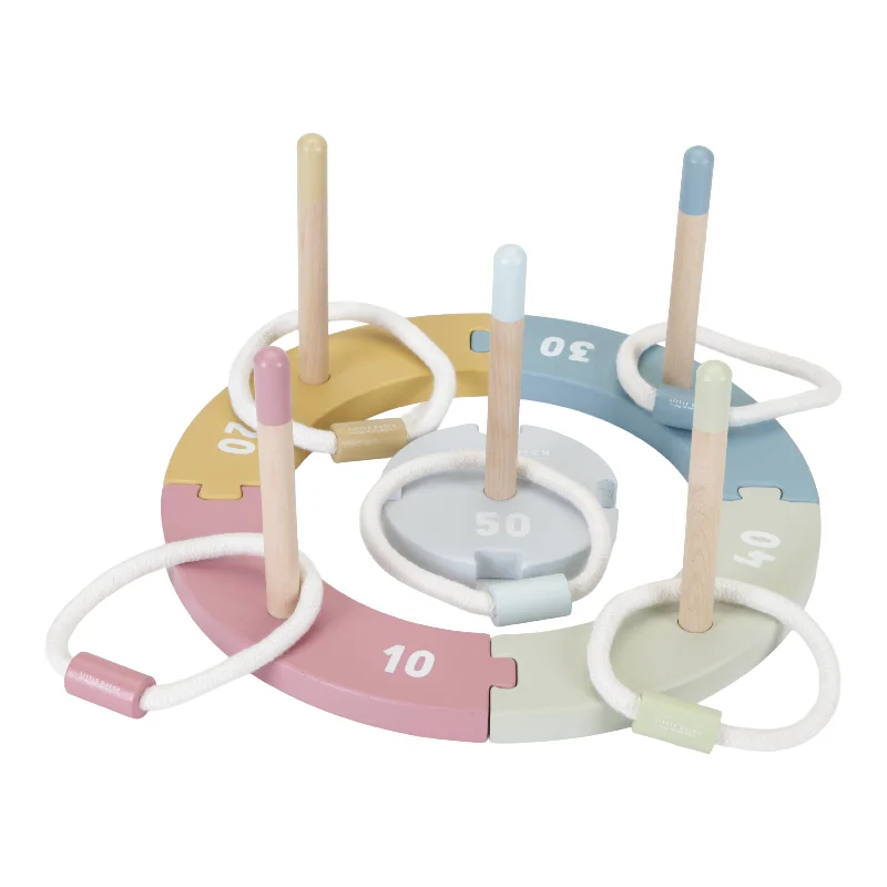 Wooden Musical Instrument Set including a Xylophone and Maracas for Little MusiciansLittle Dutch Ring Toss Game