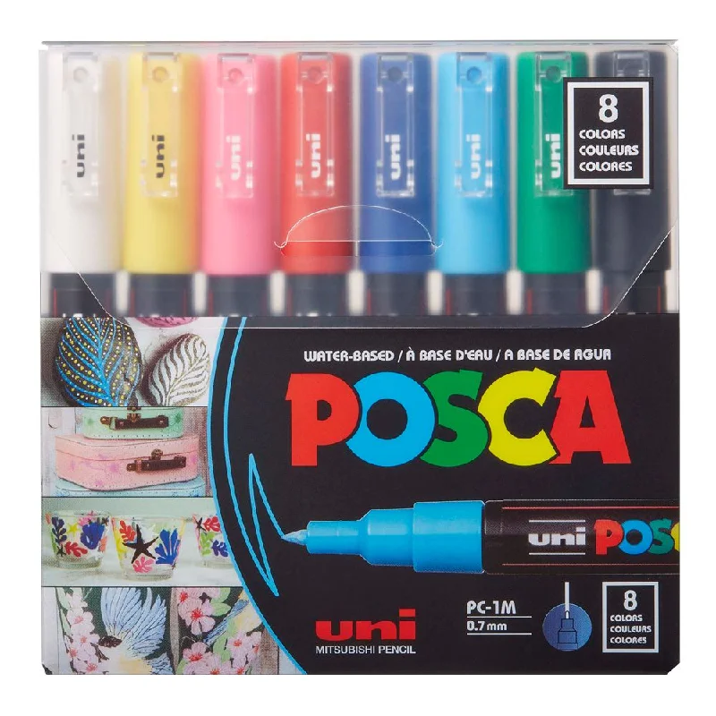 Solid Wood Canvas Stretchers for DIY Canvas Preparation in PaintingMarker - Posca Set/8 1M