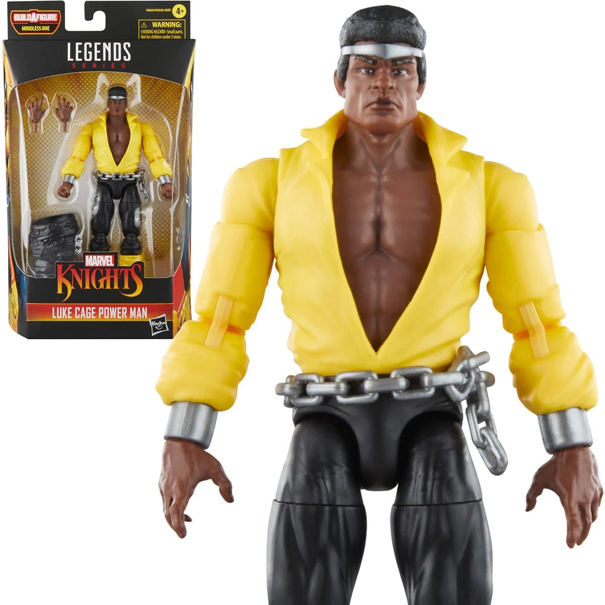 Power Rangers Red Ranger Action Figure with Morpher and BlasterMarvel Legends Luke Cage Power Man (Mindless One BAF) 6" Inch Action Figure - Hasbro