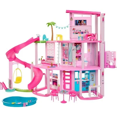 G.I. Joe Snake Eyes Action Figure with Stealth Suit and Ninja WeaponsOpen Box - Barbie Dreamhouse Pool Party Doll House with 75+ pc, 3 Story Slide