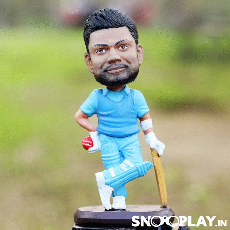 Minecraft Steve Action Figure with Crafting Table and PickaxeVirat Kohli Cricket Player Bobblehead