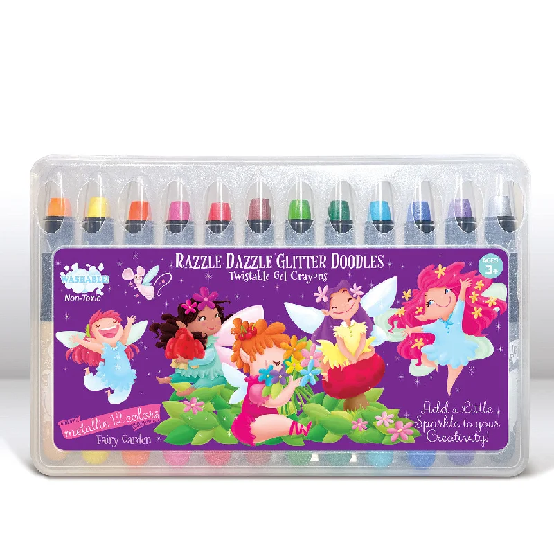 Wooden Calligraphy Pen Holders for a Comfortable Grip in Handicraft LetteringRazzle Dazzle Glitter Doodle Gel Crayons - Fairy Garden