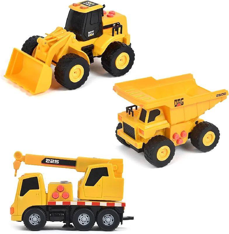 Remote - Controlled High - Speed Off - Road Buggy with All - Terrain Tires and SuspensionSunny Days Maxx Action 3-Pack Construction Vehicles