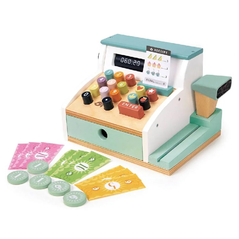 Wooden Musical Instrument Set including a Xylophone and Maracas for Little MusiciansWooden General Store Cash Register