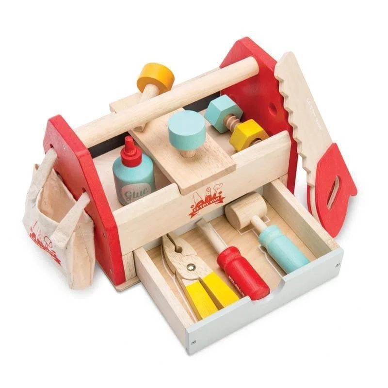 Hand - Turned Wooden Spinning Top with a Colorful Design for Classic AmusementTool Box