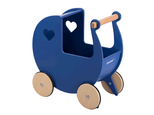 Solid Wood Construction Toy Set with Nuts, Bolts, and Tools for DIY ProjectsTraditional Doll Stroller Navy Blue