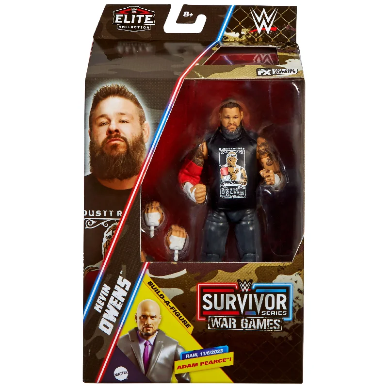 Minecraft Steve Action Figure with Crafting Table and PickaxeWWE Elite Collection Survivor Series Kevin Owens Action Figure