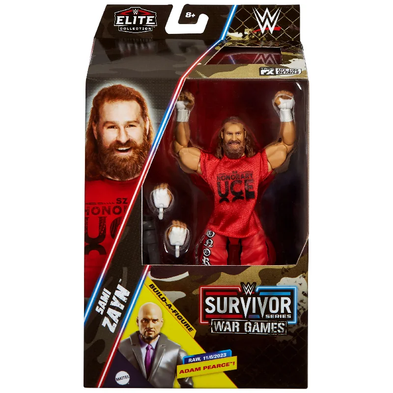 Jurassic World Tyrannosaurus Rex Action Figure with Moving Jaws and Realistic TextureWWE Elite Collection Survivor Series Sami Zayn Action Figure