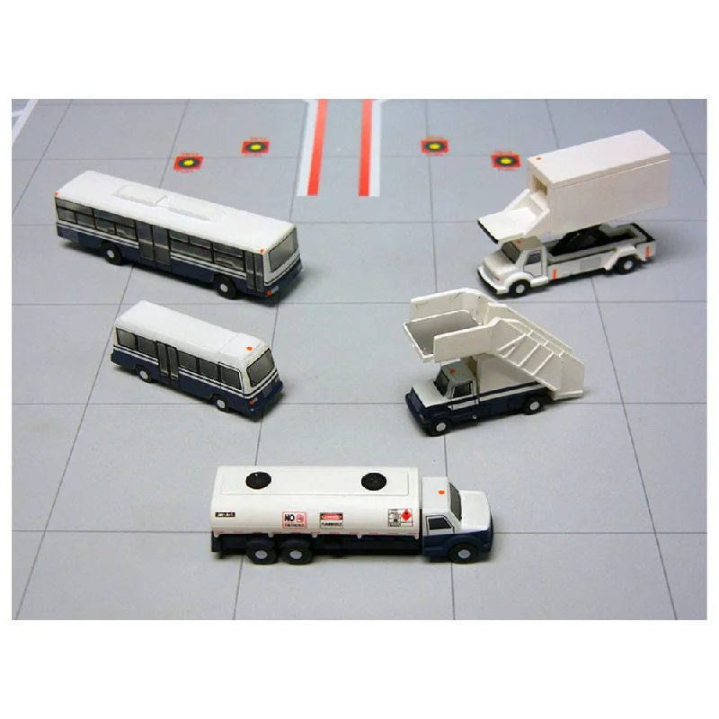 Hand - Sanded Solid Wood Fantasy Creature Models Toys for Imaginative Play1/200 Airport Service Vehicles Set