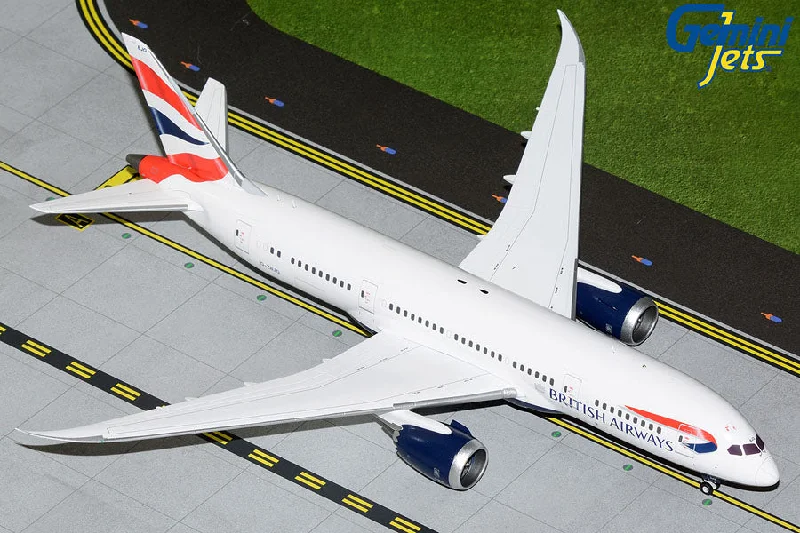 Precision - Cut Solid Wood Train Models Toys for Railway Fans1/200 British Airways B7878