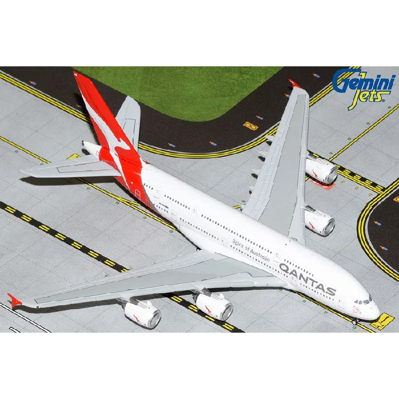 Solid Wood Historical Monument Models Toys for Educational Learning1/400 QANTAS A380800 Hudson Fysh VHOQB