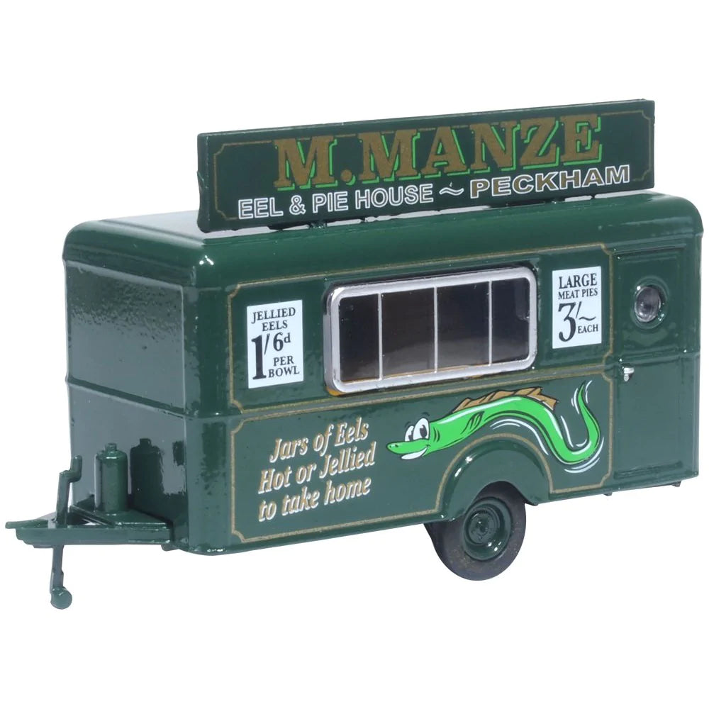 High - Grade Solid Wood Military Vehicle Models Toys for War History Buffs1/87 Mobile Trailer M Manze Jellied Eels