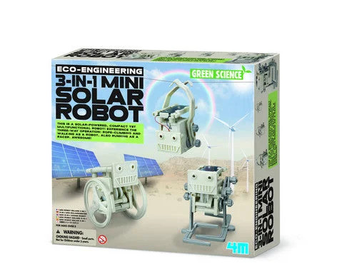 Hand - Painted Wooden Educational Toys in a Historical and Cultural Theme4M Eco Engineering Kit: 3-in-1 Mini Solar Robot