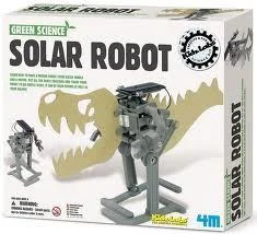 Solid Wood Educational Toys with a Science Experiment Theme for Young Learners4M -  Green Science - Solar Robot