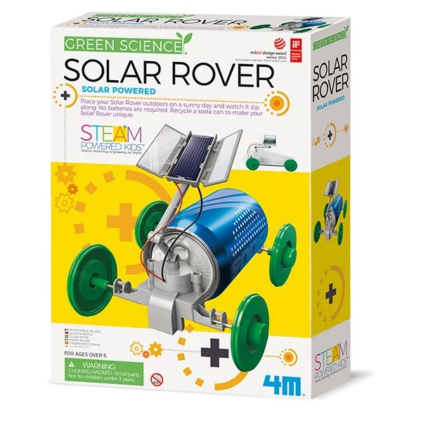 Large - Scale Solid Wood Educational Toys for Group Learning and Collaboration4M -  Green Science- STEAM - Solar Rover