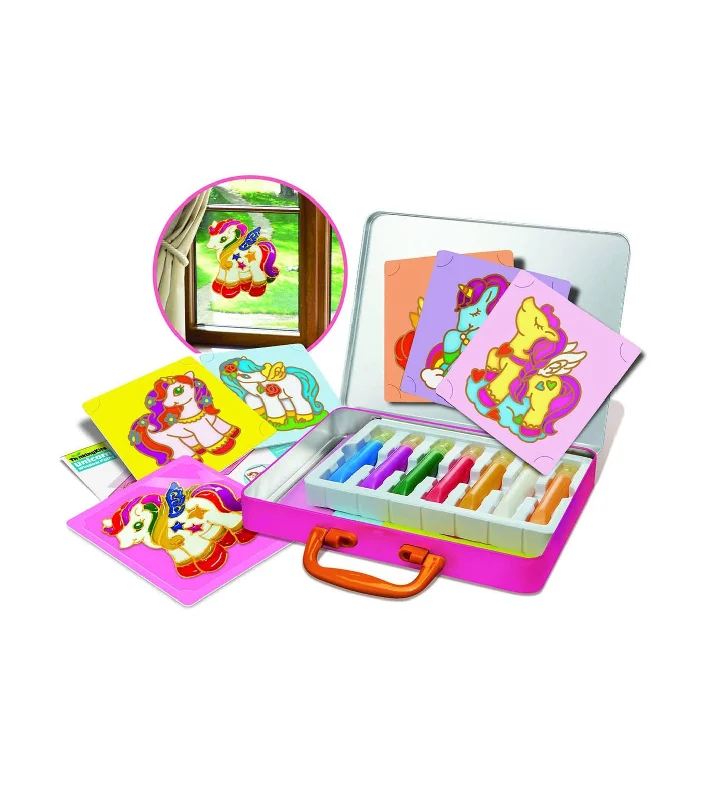 Natural Finish Wooden Educational Toys with a Music - Making Function for 3 - 5 Year OldsUnicorn Window Paints