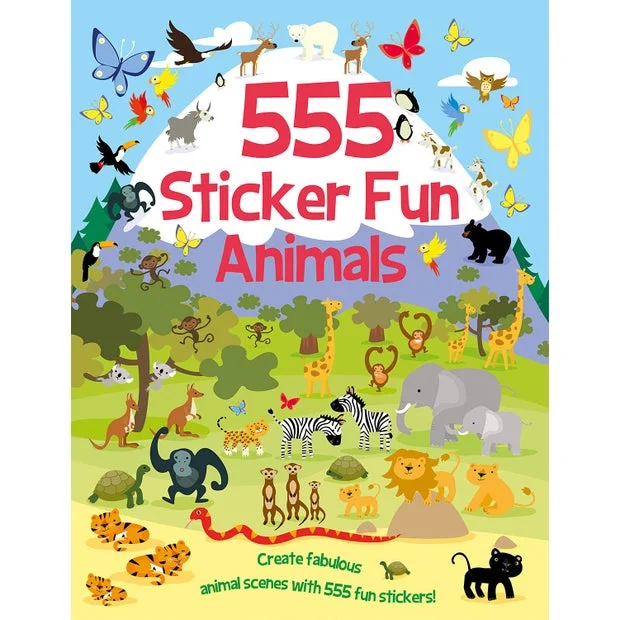 Solid Wood Educational Toys with a Science Experiment Theme for Young LearnersSticker book Animals