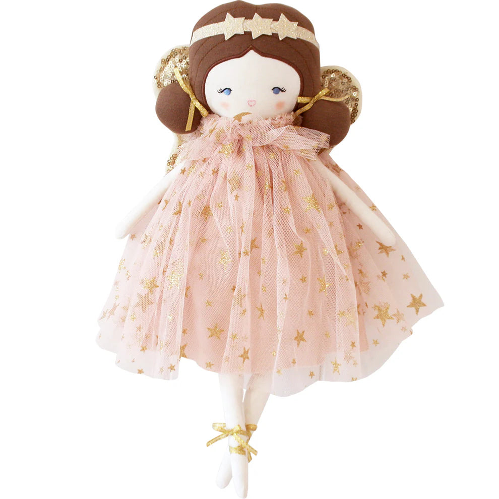 Dolls with Built - in LED Lights and Glow - in - the - Dark AccessoriesAlimrose Fleur fairy doll blush gold dress