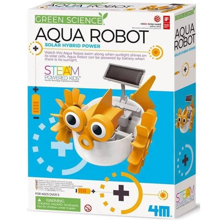 Solid Wood Educational Toys with a Math - Problem - Solving ChallengeAqua Robot Solar Hybrid Power