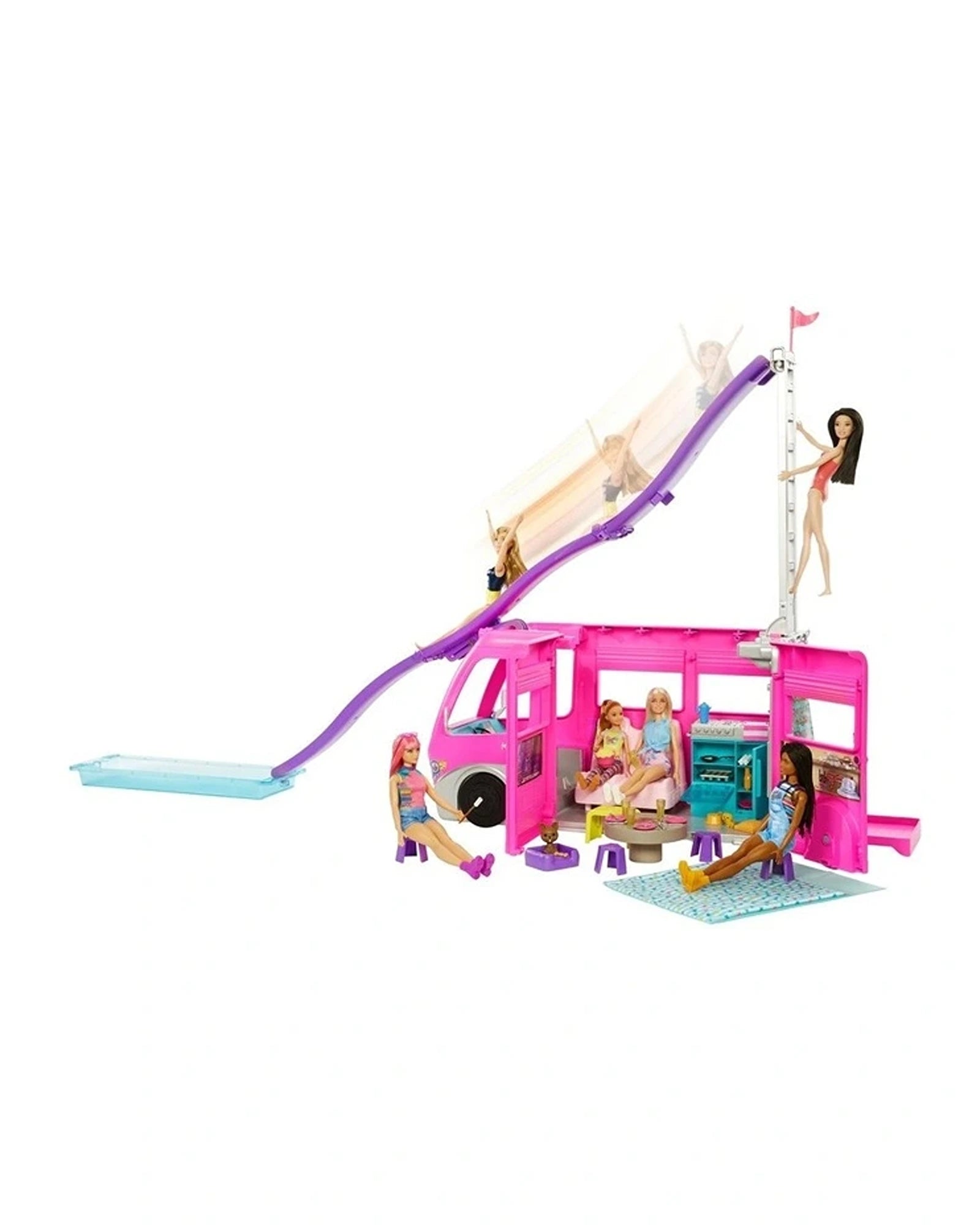 Dolls with a Braille - Embossed Nameplate and Sensory - Friendly AccessoriesBarbie Dream Camper Vehicle Playset