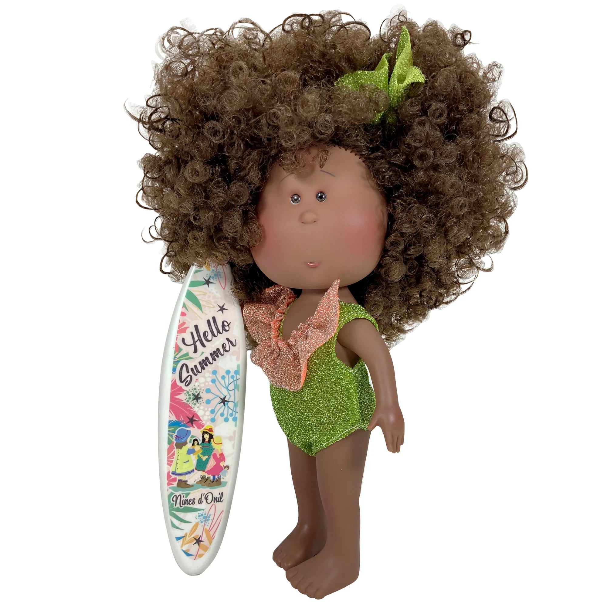 Dolls with a Braille - Embossed Nameplate and Sensory - Friendly AccessoriesCollectible Mia Afro Cutie Summer Doll