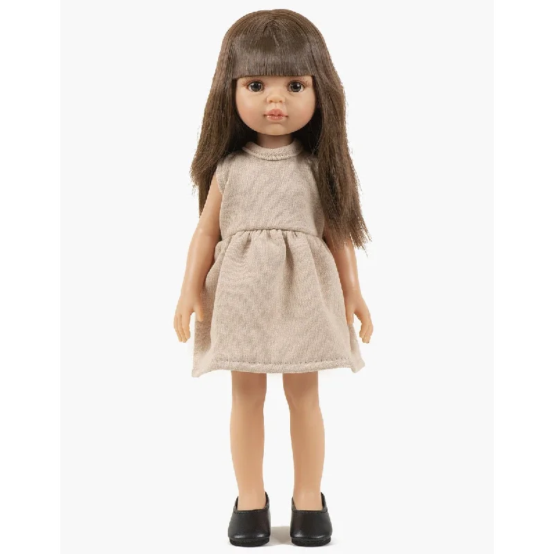 Dolls with Sound - Activated Movements and a Set of Musical Instrument AccessoriesMinikane amigas sleeveless fleece dress in linen