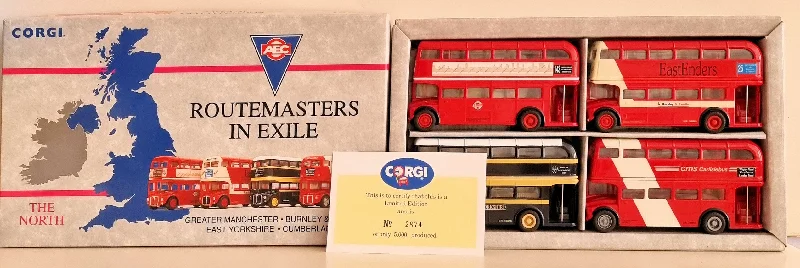 Model Kit of a 1957 Ford Thunderbird for Hobbyists to Assemble and CustomizeCorgi 97068 Routemasters In Exile - The North - Die Cast Bus (4)