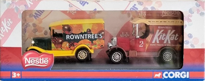 Slot Car Racing Set featuring Formula 1 Cars and a Multilane TrackCorgi NE2002 Rowntrees and KitKat Van Set