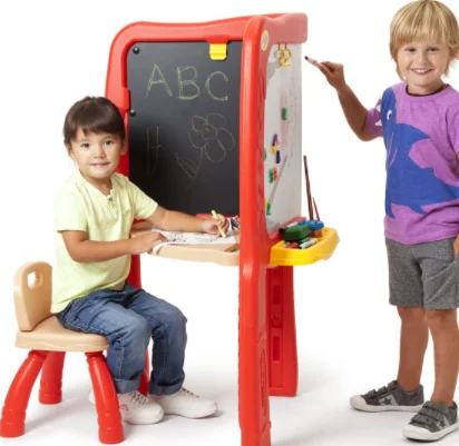 Sustainable Solid Wood Educational Toys with a Language - Learning Activity BookCrayola Super-Duper Art Studio Easel