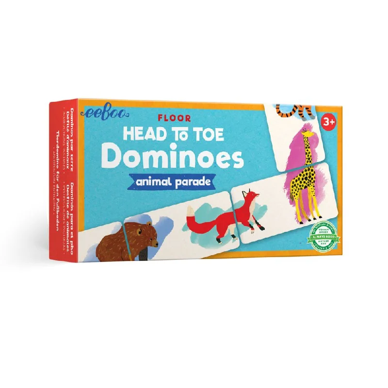 Solid Wood Educational Toys with a Science Experiment Theme for Young LearnerseeBoo Head To Toe Dominoes