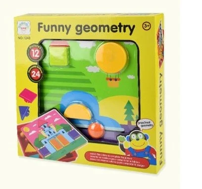 Hand - Made Wooden Educational Toys with a Space - Exploration SimulationFunny geometry Matching Game - Basic shapes matching