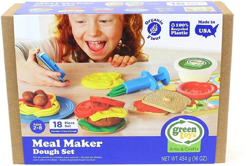 Hand - Painted Wooden Educational Toys in a Historical and Cultural ThemeGreen Toys Meal Maker Dough Set