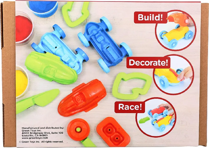 Eco - Conscious Solid Wood Educational Toys with a Social - Skills Development GameGreen Toys  RACE CAR MAKER DOUGH SET